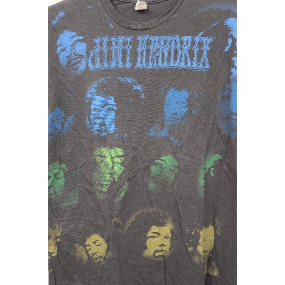 VTG 90s NOT a REPRINT! Jimi Hendrix Collage Rock Tee T-Shirt Men's Size L Guita - Picture 2 of 11